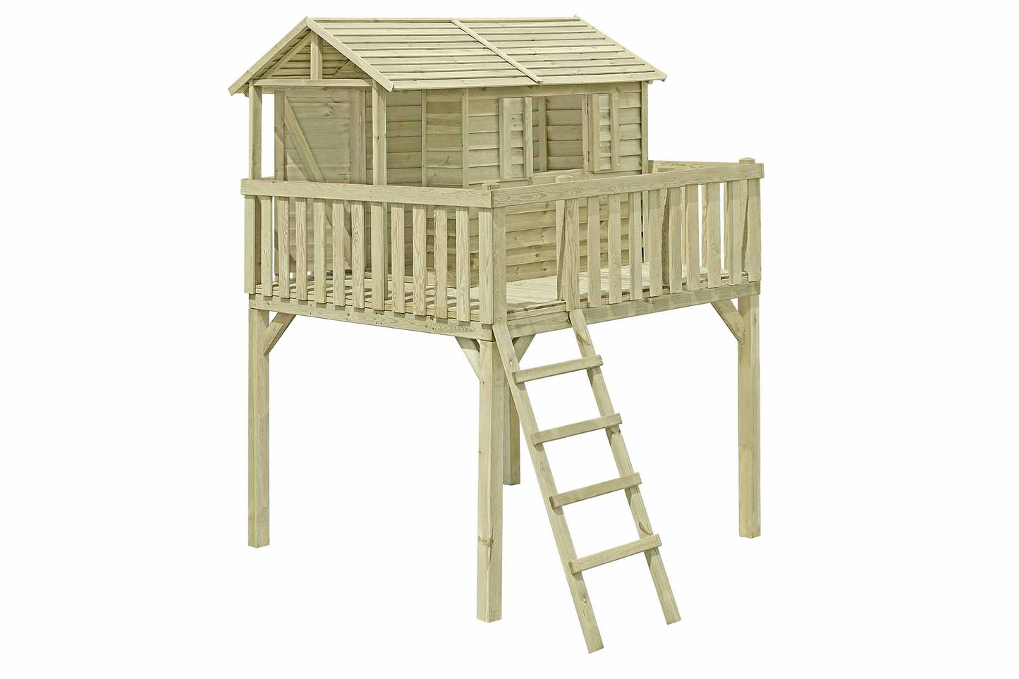Spielhaus Premium PLUS Finn - inkl. Tür & Fensterläden
