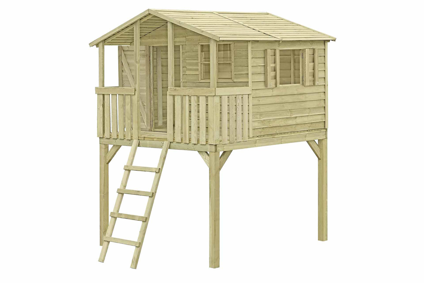 Spielhaus Premium PLUS Ben - inkl. Tür & Fensterläden