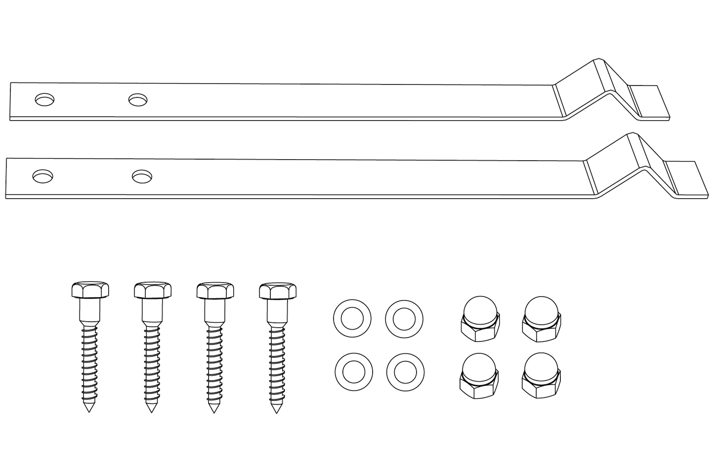 Bodenanker 2er-Set (einbetonieren)