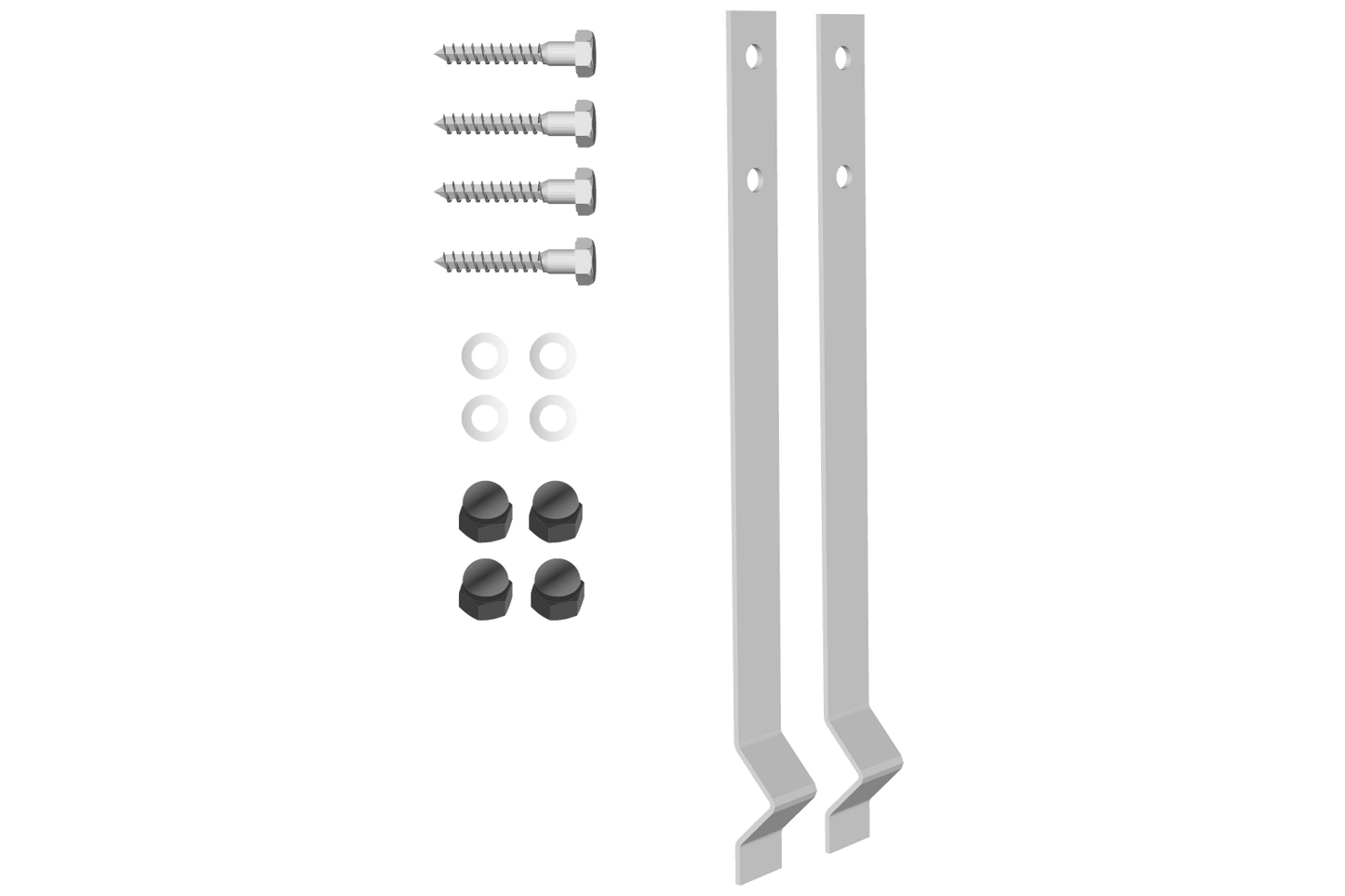 Bodenanker 2er-Set (einbetonieren)
