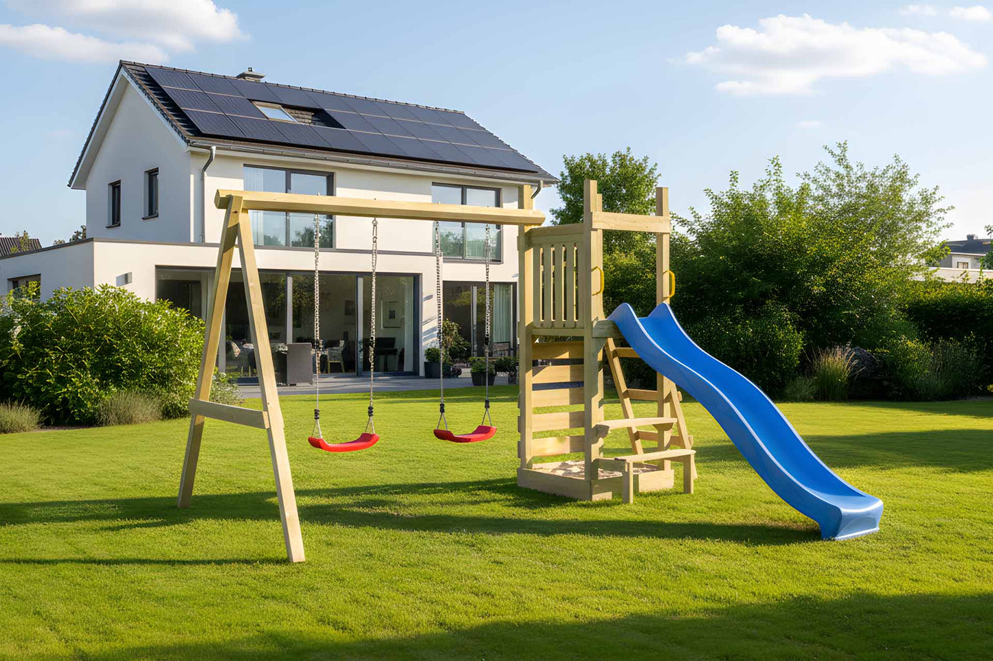 Spielturm Purzel mit Kletterwand