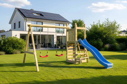 Spielturm Purzel mit Kletterwand