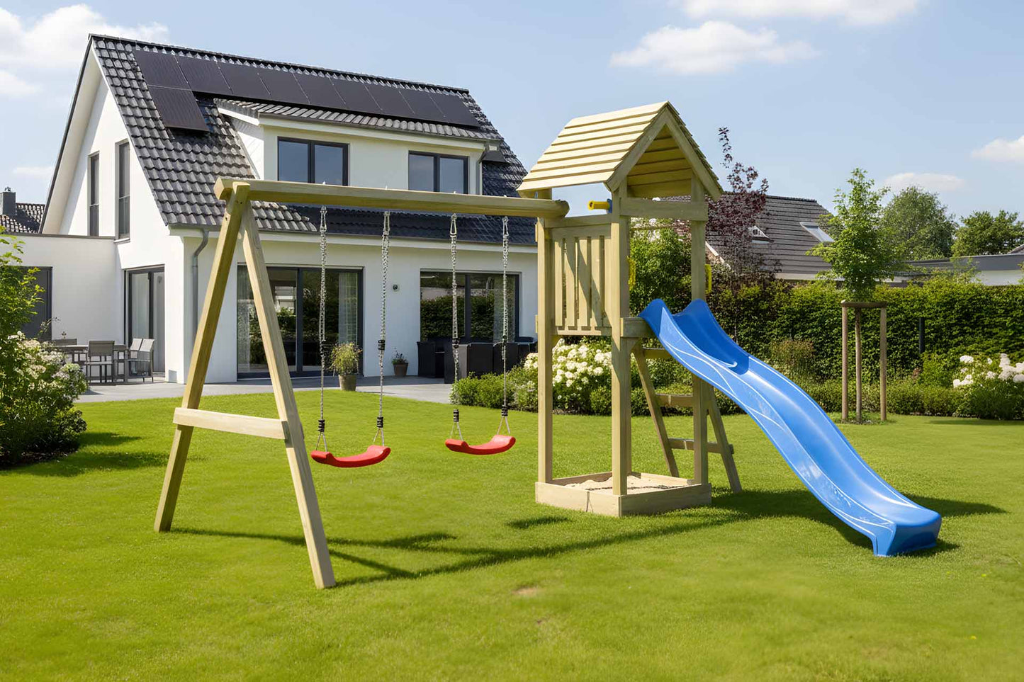 Spielturm Knirps mit Schaukel