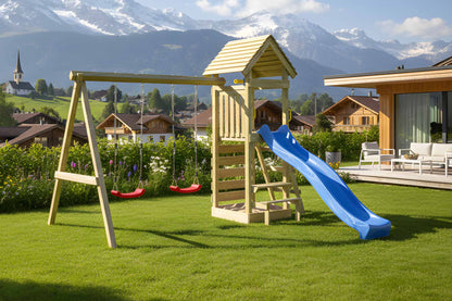 Spielturm Knirps mit Kletterwand