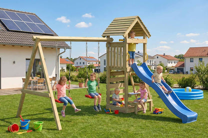Spielturm Knirps mit Kletterwand