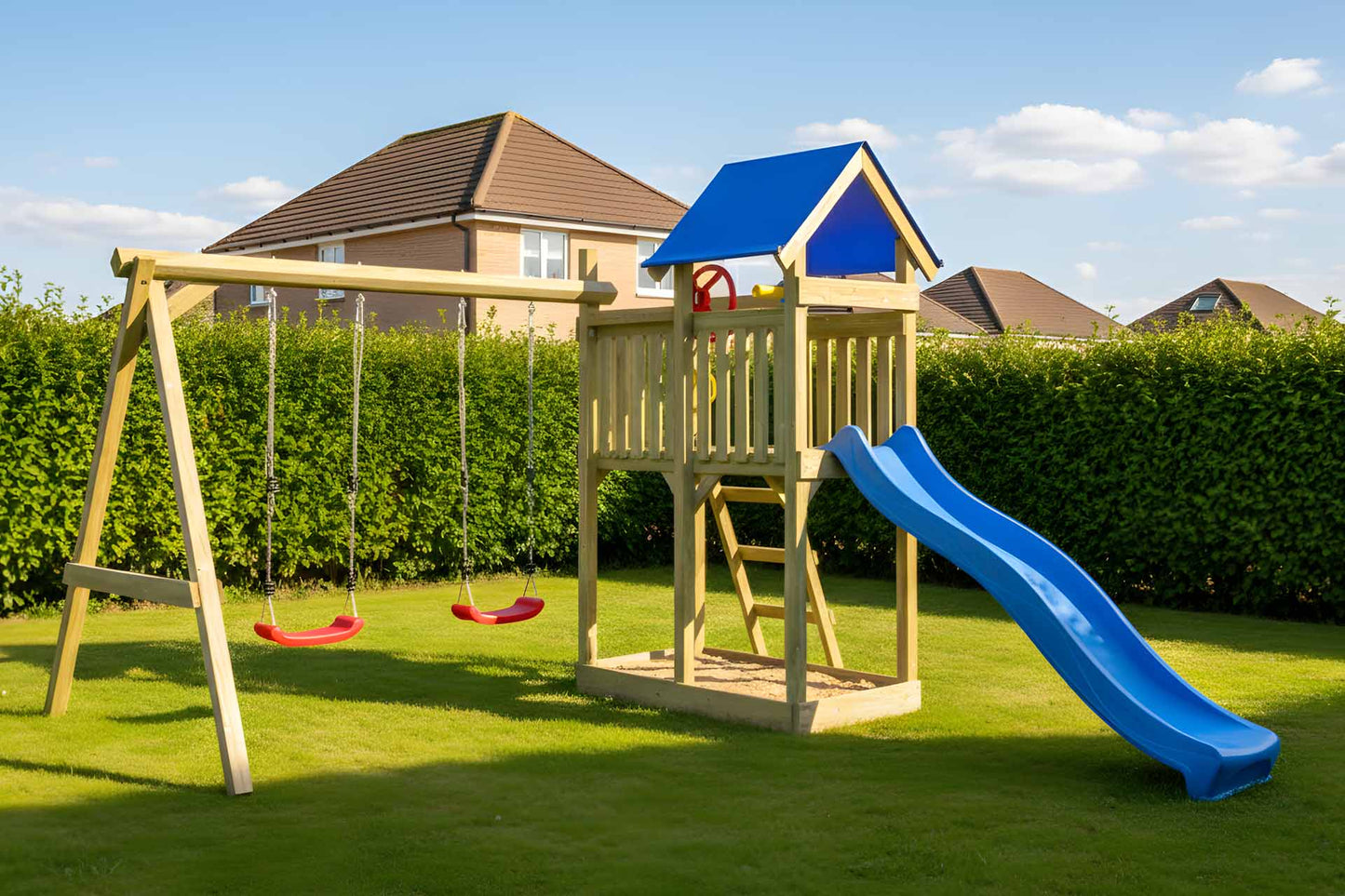 Spielturm Hopser mit Schaukel