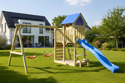 Spielturm Hopser mit Kletterwand