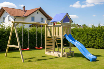 Spielturm Hopser mit Kletterwand