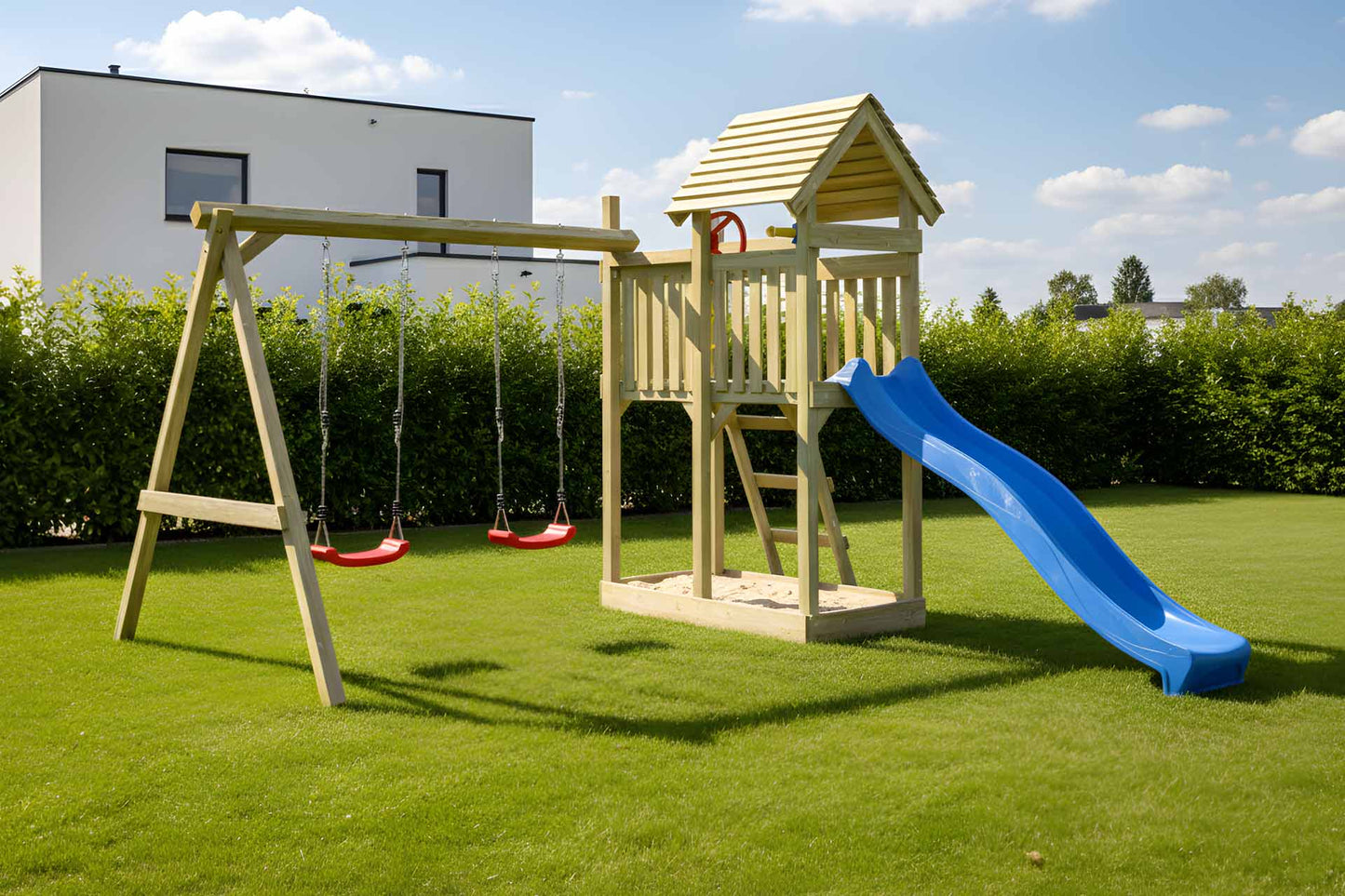 Spielturm Mondi mit Schaukel