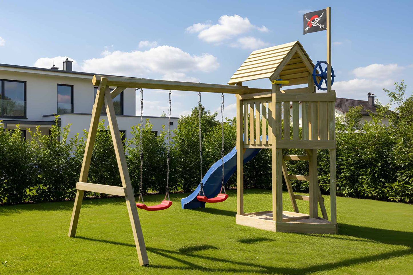 Spielturm Smutje mit Schaukel