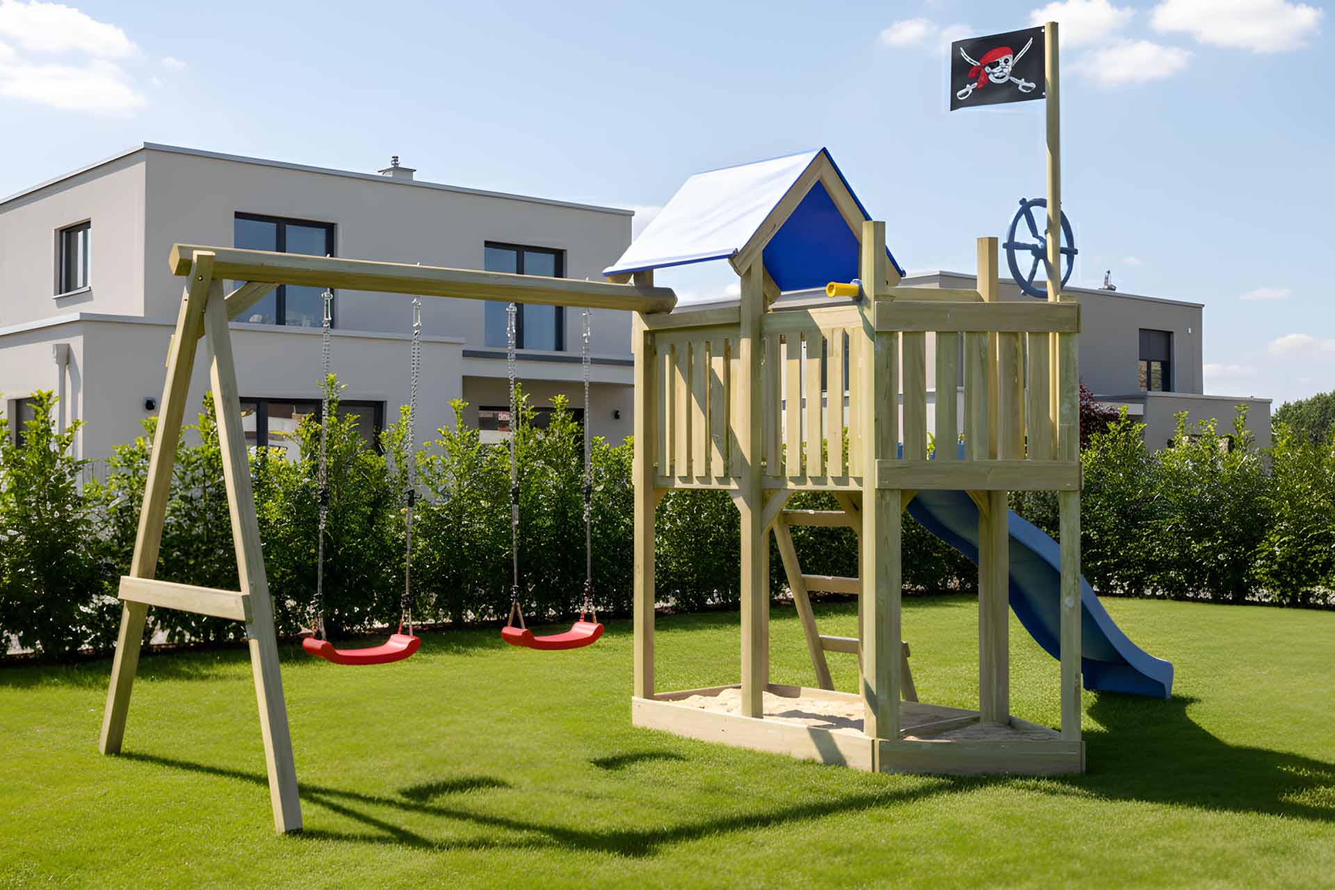 Spielturm Klabauter mit Schaukel
