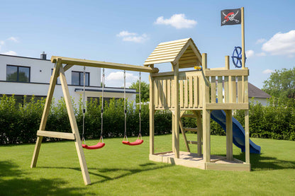 Spielturm Seebär mit Schaukel